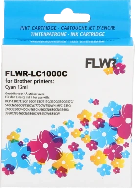 FLWR Brother LC-970C / LC-1000C cyaan
