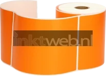 Huismerk Zebra verzendetiketten 102x150 oranje Product only