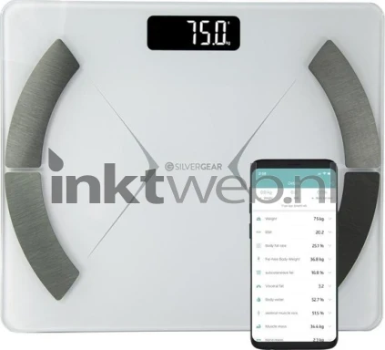 Silvergear Bluetooth Smart Scale wit