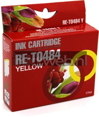 Huismerk Epson T0484 geel