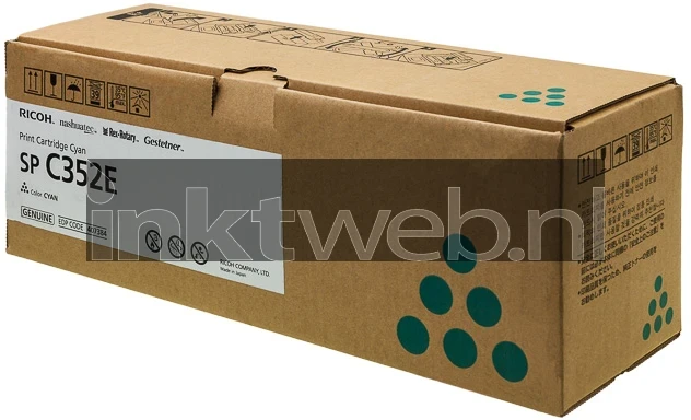 Ricoh SPC352DN cyaan Front box