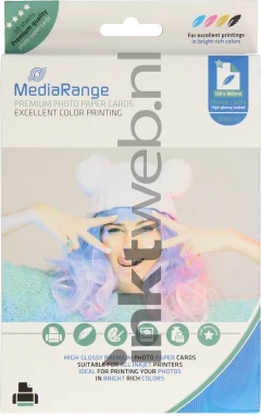 MediaRange Fotopapier Hoogglans | 13x18 | 220 gr/m² 50 vellen