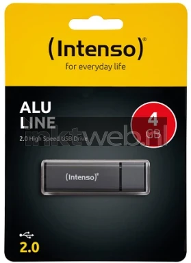 Intenso Alu Line USB stick 4GB Antraciet