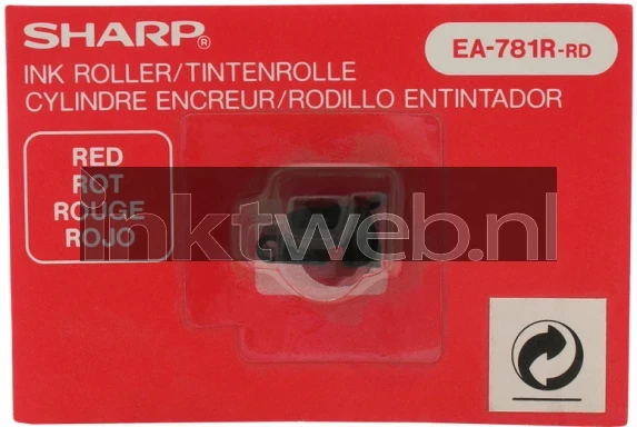 Sharp EL-2901 print rol rood Front box