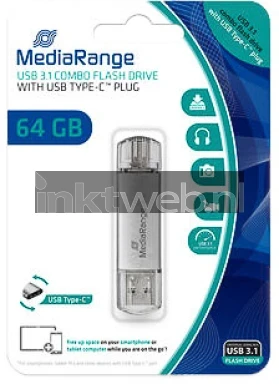 MediaRange USB 3.0 Type C combo flash drive 64GB