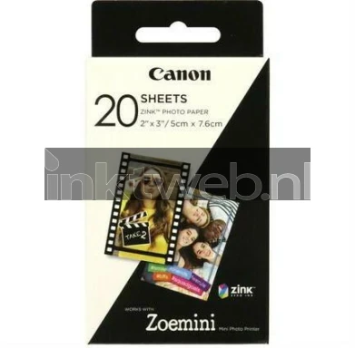 Canon Zoemini Fotopapier 2x3 inch Front box