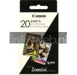 Canon Zoemini Zink Fotopapier 2x3 inch Glans |  |  20 vellen