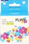 FLWR Dymo  99012 adreslabel 36 mm x 89 mm  goud Front box