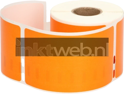 FLWR Dymo 99014 Adreslabel groot 101 mm x 54 mm  oranje