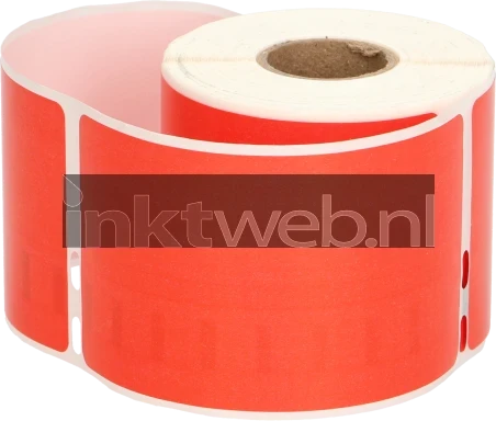 FLWR Dymo 99014 Adreslabel groot 101 mm x 54 mm  rood