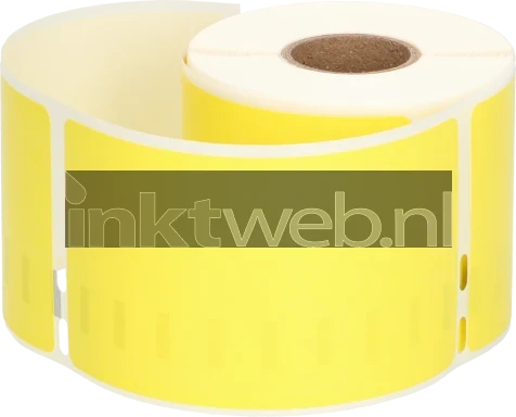FLWR Dymo 99014 Adreslabel groot 101 mm x 54 mm  geel