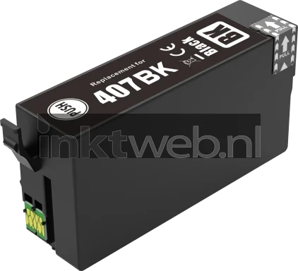 Huismerk Epson 407XL zwart