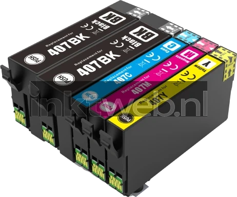 Huismerk Epson 407XL multipack zwart en kleur Product only
