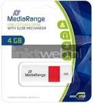 MediaRange USB flash drive 4GB color edition rood Front box