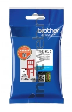 Brother LC-3619 cyaan Front box
