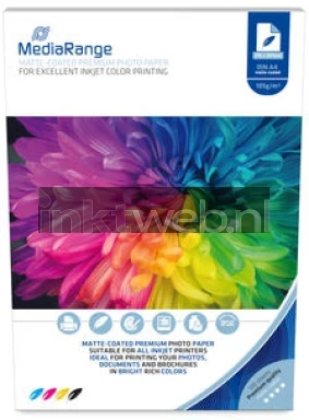 MediaRange Fotopapier Mat | A4 | 105 gr/m² 100 vellen