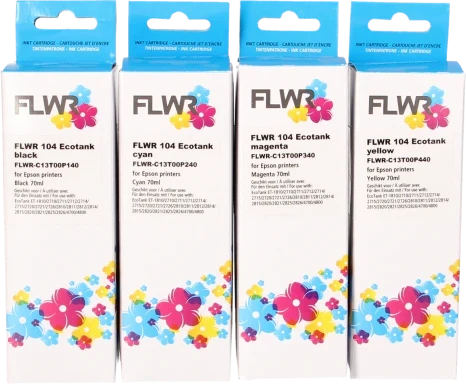 FLWR Epson 104 Multipack zwart en kleur