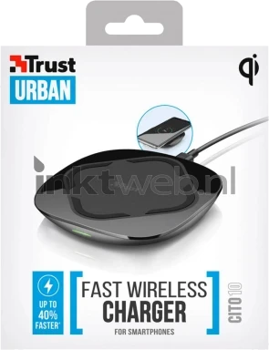 Trust Cito10 draadloze snellader voor smartphones Front box