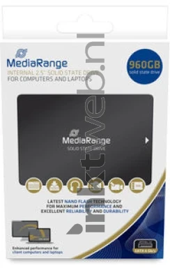 MediaRange Interne Solid State Drive 960GB zwart