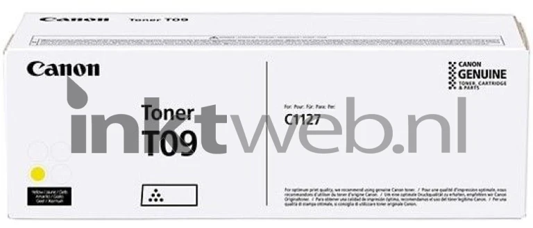 Canon T09 geel Front box