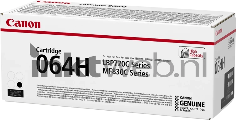 Canon 064H zwart Front box