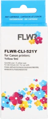 FLWR Canon CLI-521Y geel