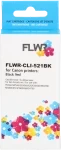 FLWR Canon CLI-521BK zwart (Huismerk (compatible))