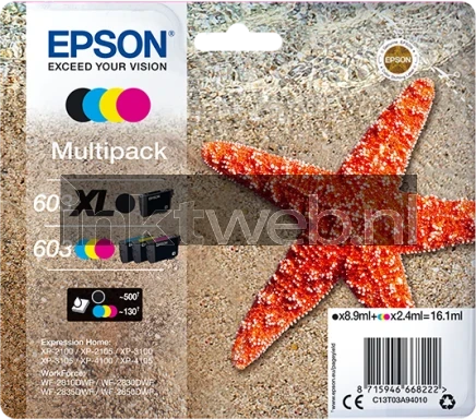Epson 603XL / 603 zwart en kleur