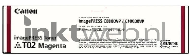 Canon T02 toner magenta Front box