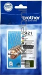 Brother LC-421 Multipack 4-pack zwart en kleur Front box