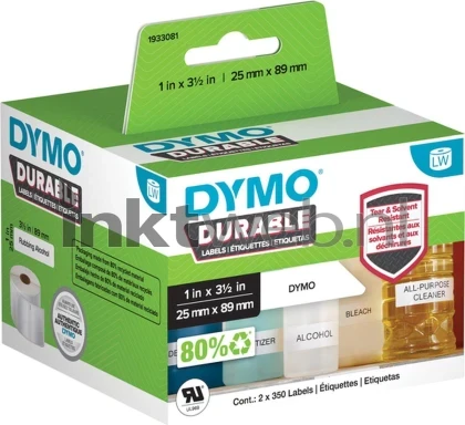Dymo  2112286 25 mm x 89 mm  wit Front box