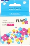 FLWR Dymo  99012 adreslabel 89 mm x 36 mm  roze Front box