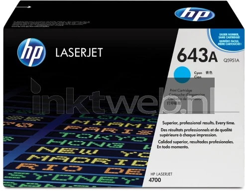 HP 643A cyaan
