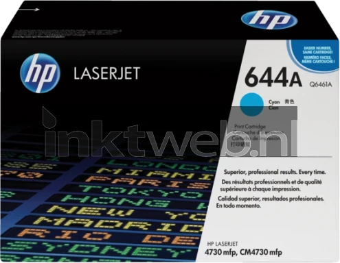 HP 644A cyaan Front box