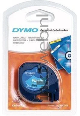 Dymo 91205/S0721650 zwart op blauw breedte 12 mm