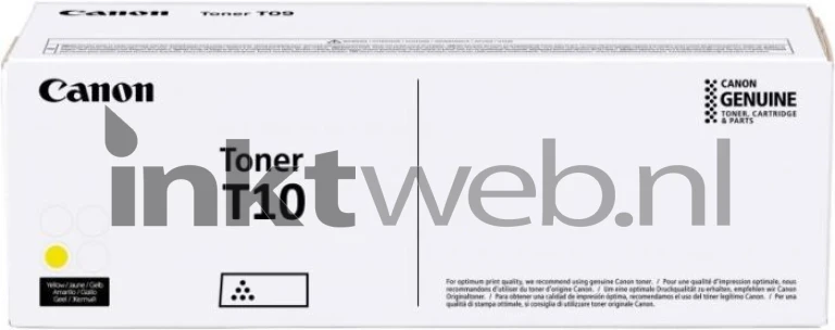 Canon T10 geel Front box