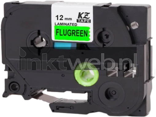 Huismerk Brother  TZe-D31 zwart op groen breedte 12 mm Product only