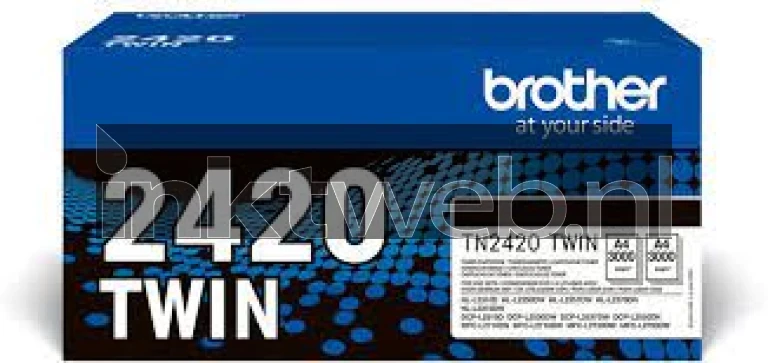 Brother TN-2420 Twinpack zwart