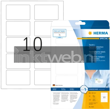 Herma 4514 Verwijderbare papieretiket 80 x 50 mm wit