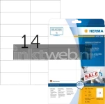 Herma 5081 Verwijderbare papieretiket 105 x 42,3mm wit (Origineel)