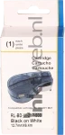 Huismerk Brady  M21-500-595-WT zwart op wit breedte 12.7 mm Front box