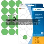 Herma 2275 Permanente papieretiket 32mm rond groen (Origineel)