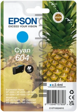 Epson 604 cyaan