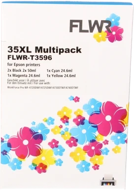 FLWR Epson 35XL Multipack zwart en kleur