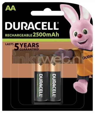 Duracell AA Rechargeable 2-pack, 2500 mAh