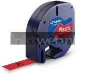 Dymo S0721630 zwart op rood breedte 12 mm