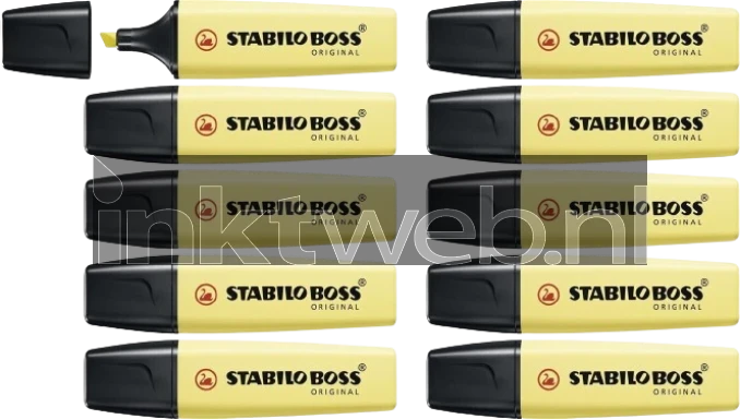 Stabilo Markeerstift Boss Pastel Geel 10-Pack