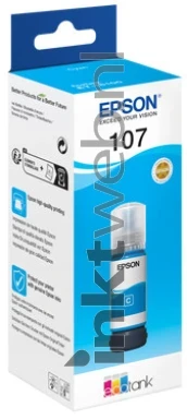 Epson 107 cyaan Front box
