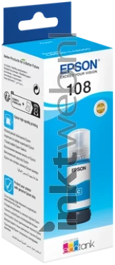 Epson 108 cyaan Front box