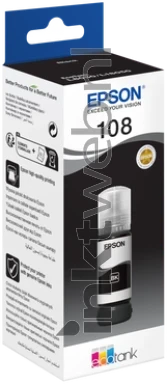 Epson 108 zwart Front box